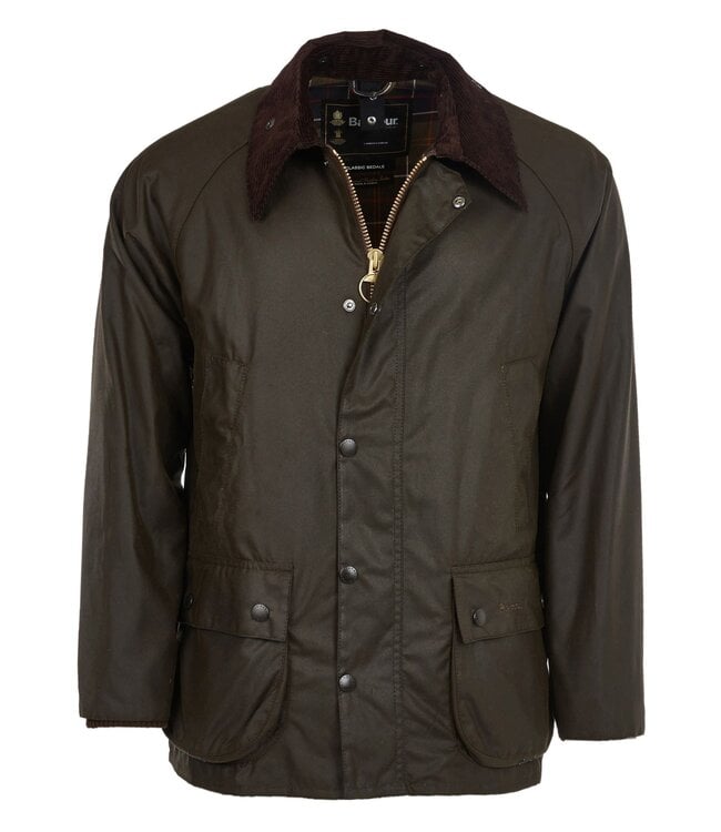 Barbour Classic Beadnell Wax Jacket - Olive - Murray's Toggery Shop