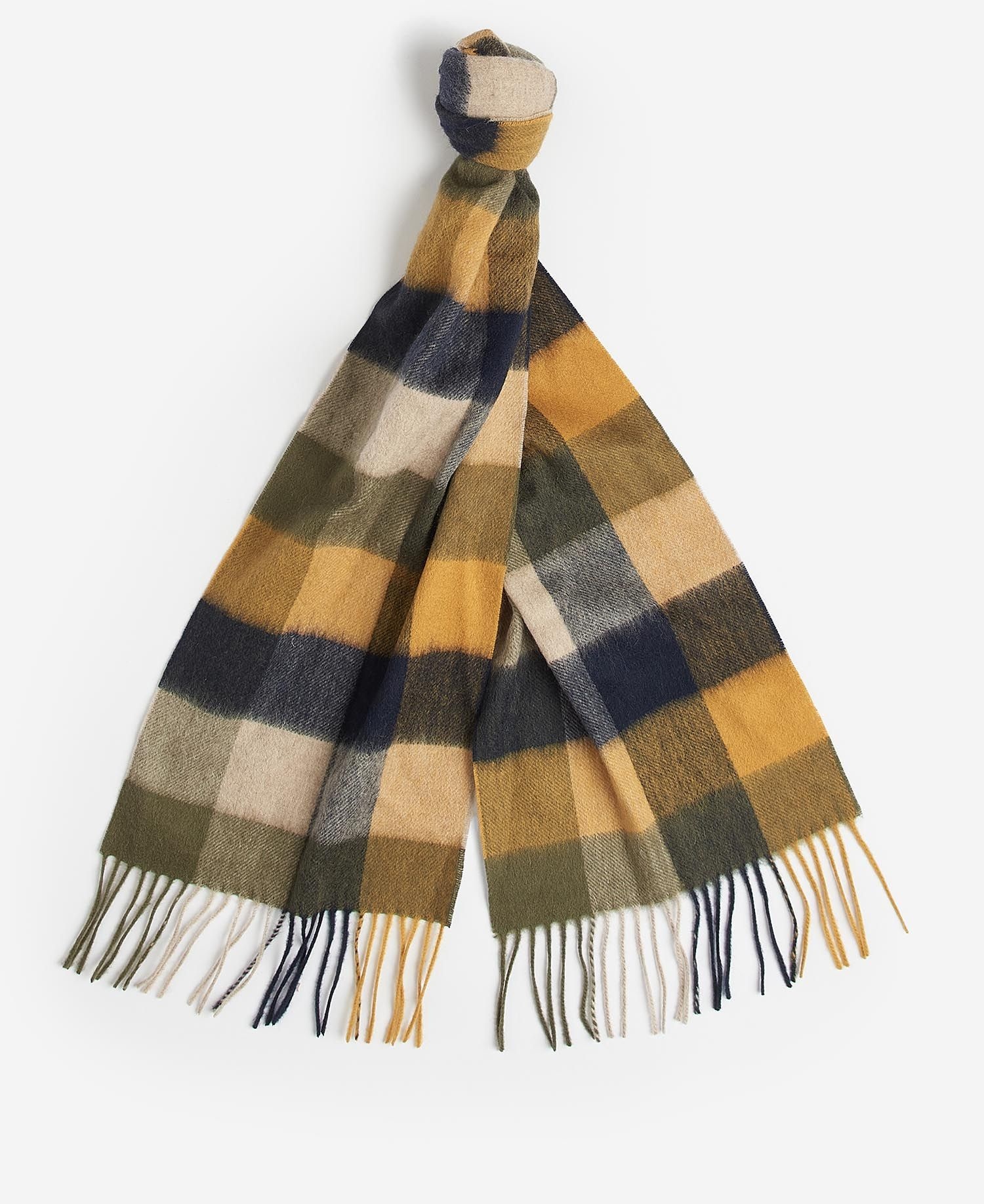Barbour tattersall check scarf clearance