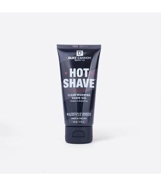Duke Cannon Hot Shave Clear Warming Shave Gel - Travel Size