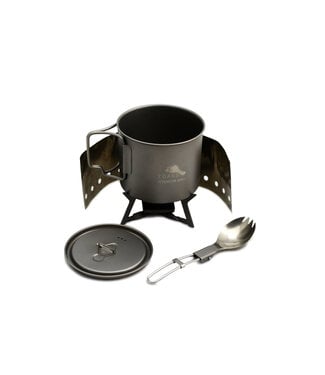 Toaks Outdoor Ultralight Titanium Solid Fuel Cook System