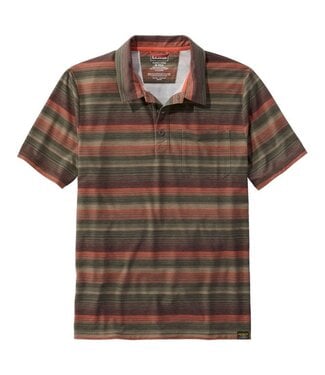 L.L.Bean Men's Everyday Sunsmart Polo Short Sleeve 2.0 Stripe Regular
