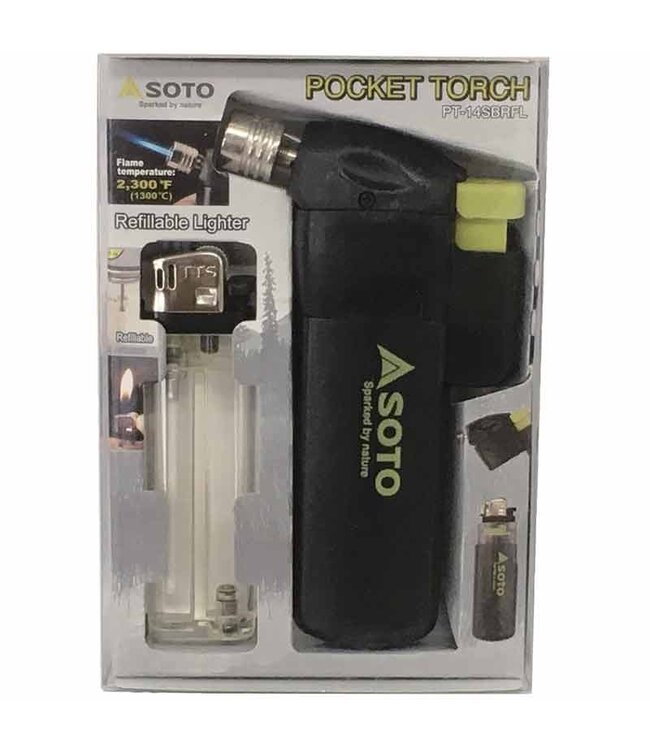 SOTO Pocket Torch w/ Refillable Lighter - Quest Outdoors