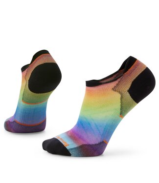 Smartwool M's Run Zero Cushion Pride Rainbow Print Low Ankle Socks