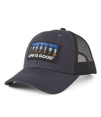 Life is Good Tree Patch Hard Mesh Back Cap