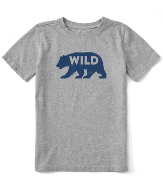 Life is Good Kids Wild Bear Silhouette Crusher Tee