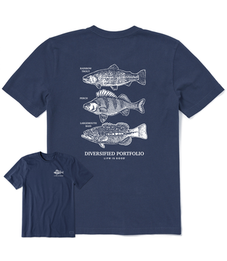 Life is Good Men's Diversified Freshwater Catches Crusher-LITE Tee