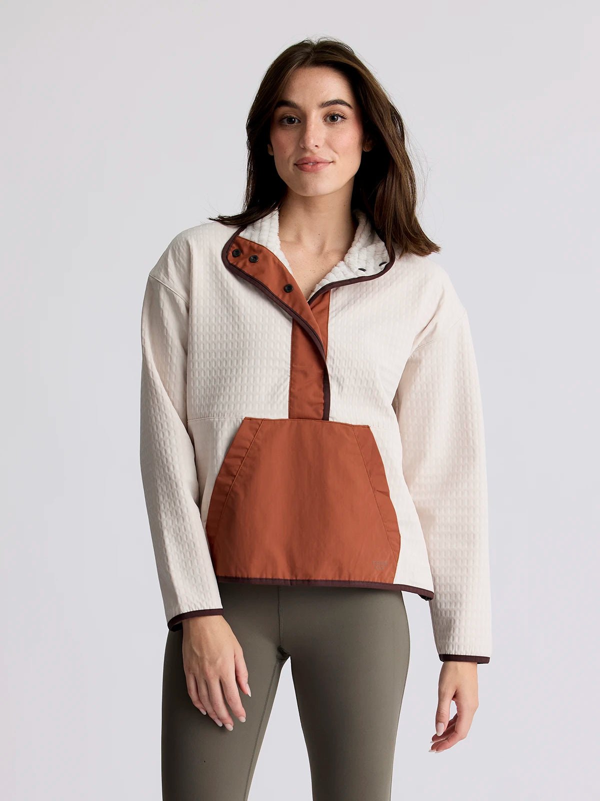 Free Fly Women's Gridback Fleece Snap Pullover Quest Outdoors