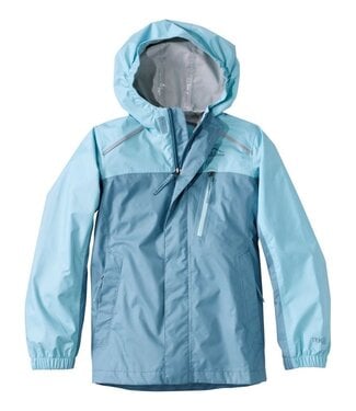 L.L.Bean Kids' Trail Model Rain Jacket, Colorblock