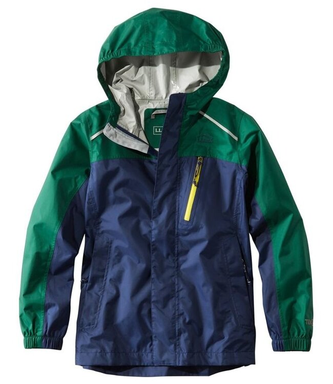 Llbean kids rain jacket discount