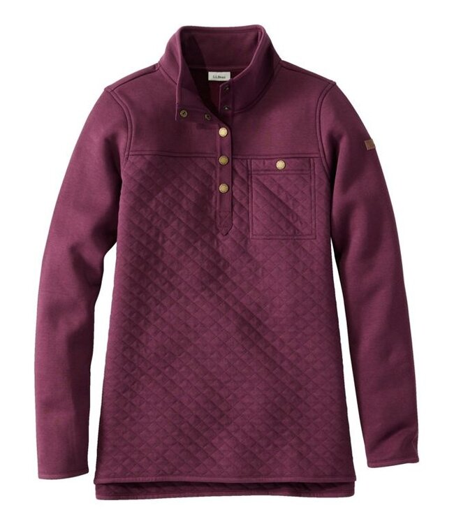 Quilted pullover tunic sale