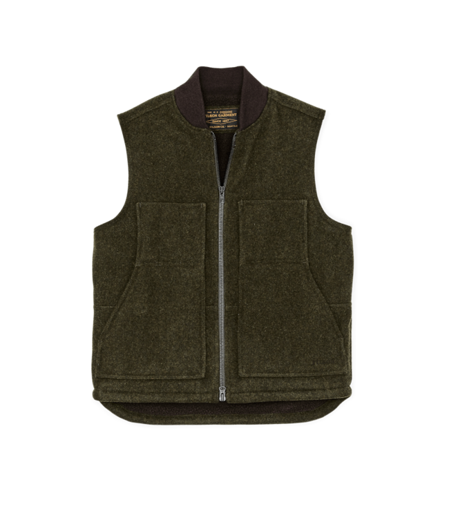 Filson Men's Lined Mackinaw Wool Work Vest - Quest Outdoors Filson Men's Lined Mackinaw Wool Work Vest - Quest Outdoors