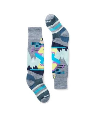 Smartwool Kids' Wintersport Full Cushion Mountain Moose Pattern Over The Calf Socks