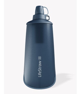 Peak Series Collapsible Squeeze Water Bottle Filter System; 1L