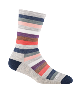 Darn Tough Vermont Women's 1644 Mystic Stripe Crew Lightweight with Cushion