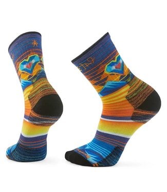 Smartwool Hike Targeted Cushion Open Hearts Print Crew Socks