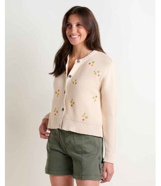 Toad & Co Women's Bianca Crew Cardigan Embroidered