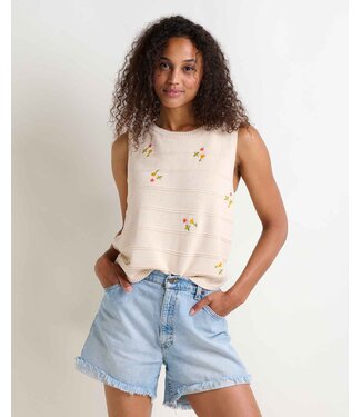 Toad & Co Women's Bianca Crew Tank Embroidered