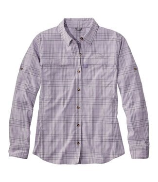 L.L.Bean Women's Tropicwear Shirt, Plaid Long-Sleeve