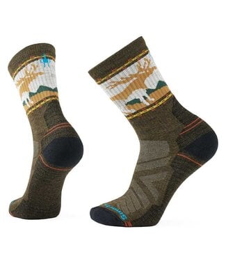 Smartwool Hike Light Cushion Mountain Moose Crew Socks