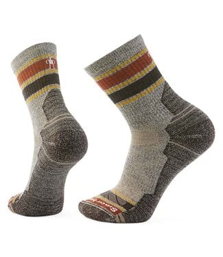 Smartwool Hike Light Cushion Striped Mid Crew Socks