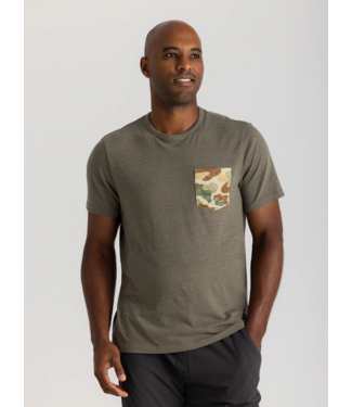 Free Fly Vintage Camo Pocket Tee