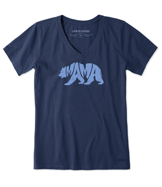 Life is Good Women's Mama Bear Crusher Vee