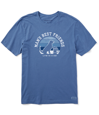 Life is Good Men's Man's Best Friends Crusher Tee