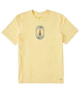 Life is Good Men's I Like Crafts Label Short Sleeve Crusher-LITE Tee