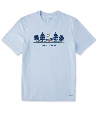 Life is Good Men's I Like it Here Hammock Vista Short Sleeve Tee