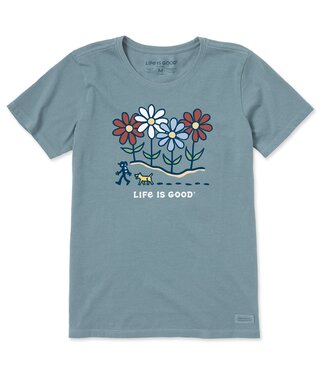 Life is Good Women's Daisy Hike Short Sleeve Crusher Tee