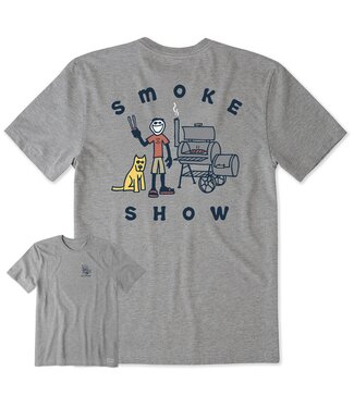 Life is Good Men's Jake & Rocket Smoker Short Sleeve Tee
