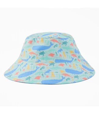 Life is Good Toddler Sea Life Pattern Made in the Shade Bucket Hat