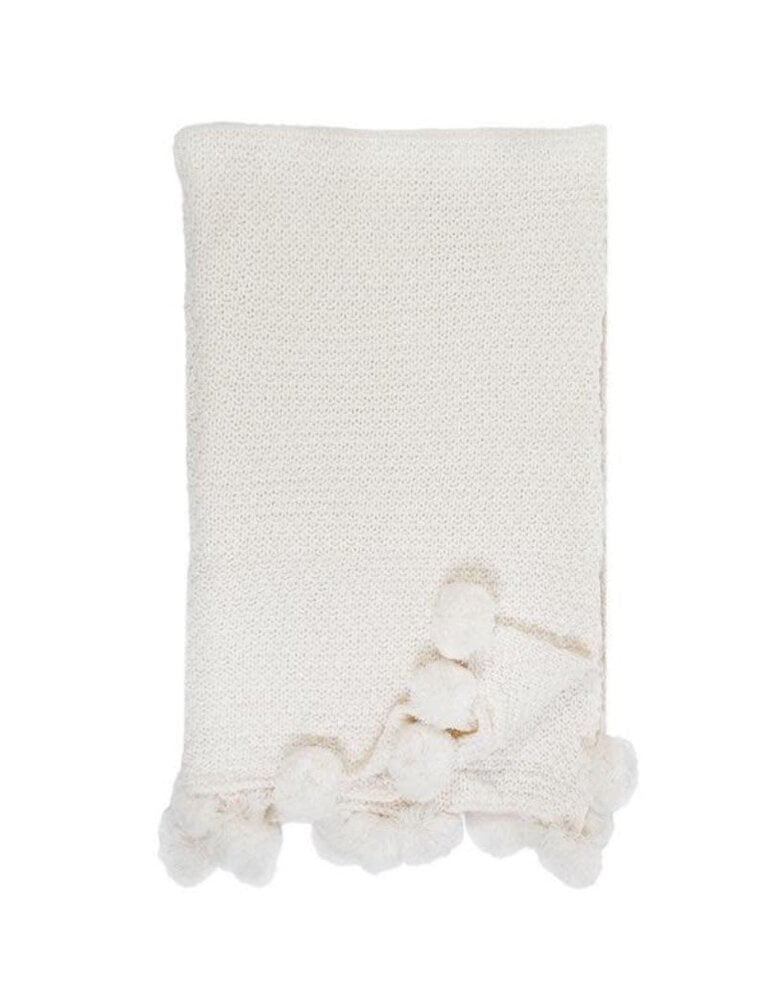 Pom Pom at Home Riley Oversized Throw - Antique White