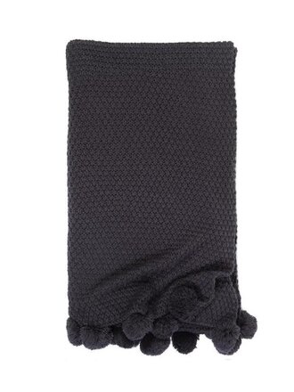 Pom Pom at Home Riley Oversized Throw - Navy
