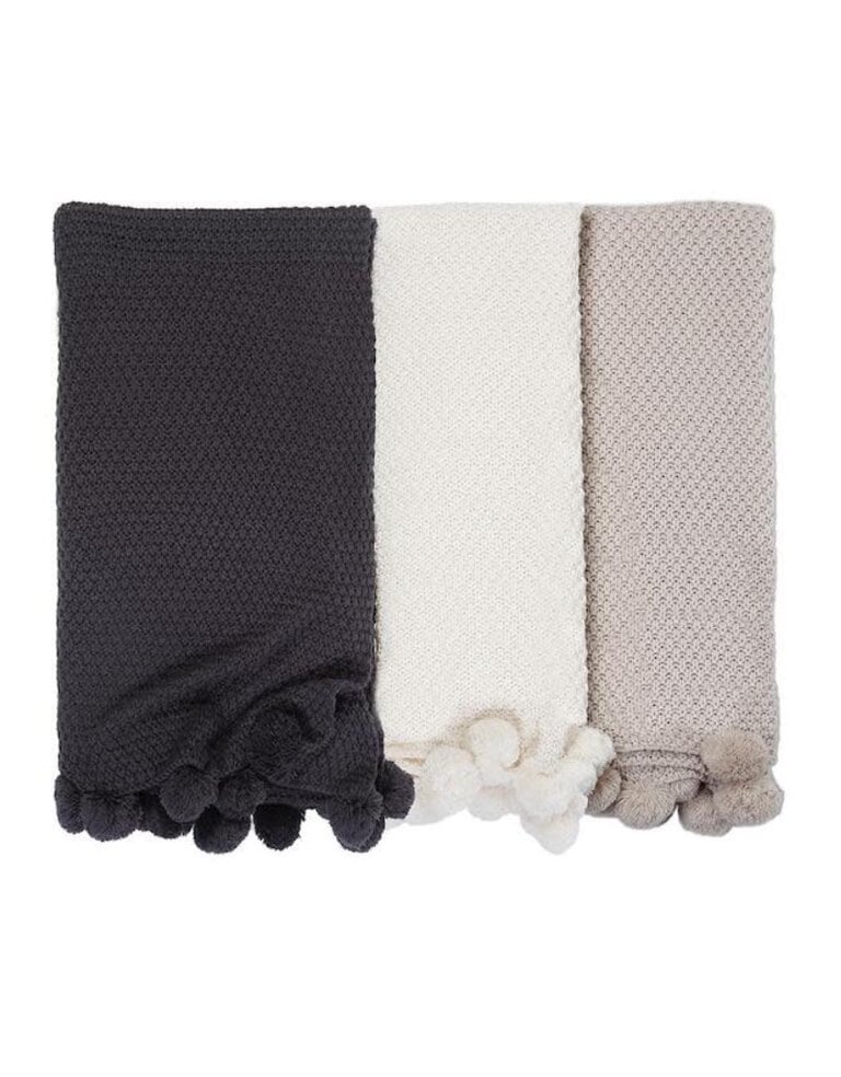 Pom Pom at Home Riley Oversized Throw - Taupe