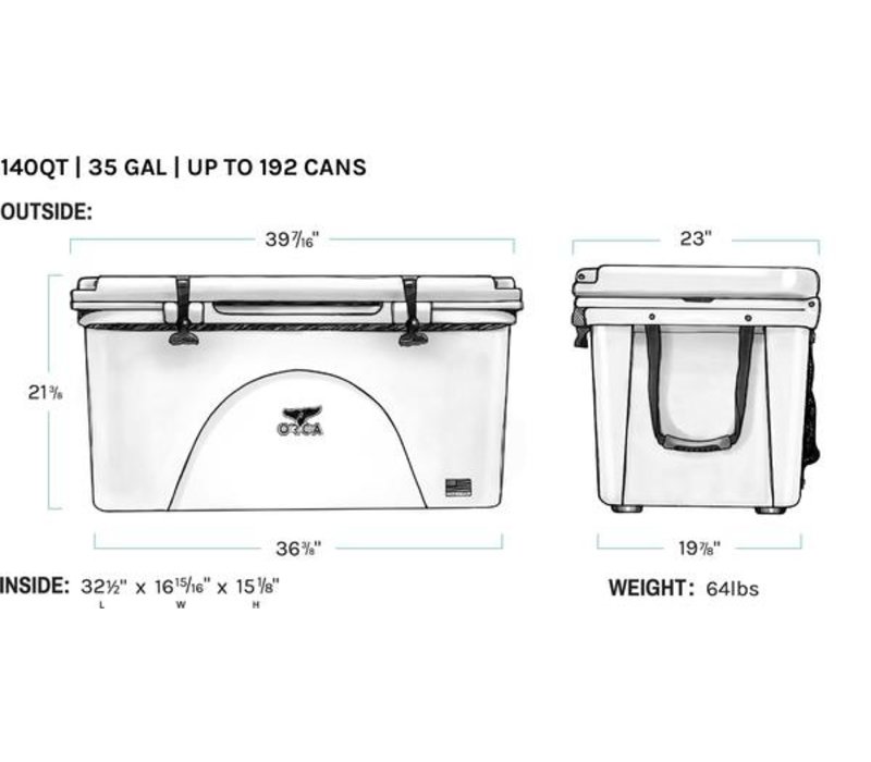 Orca Cooler TAN 140 QUART