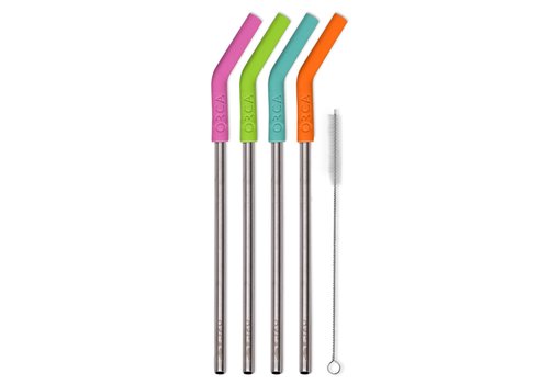 ORCA Tropical Color Stainless Steel Straw