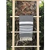 Olive & Linen Olive & Linen Silky Turkish Towel | Throw - Black