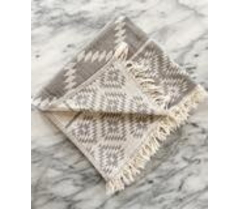 Aztec Turkish Hand | Kitchen Towel - Gray