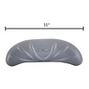 Cal Spas CAL SPAS Infinity Neck Blaster Pillow - Charcoal - 2009 - Dimensions - 11" x 3.8", Pin to Pin - 8.5"