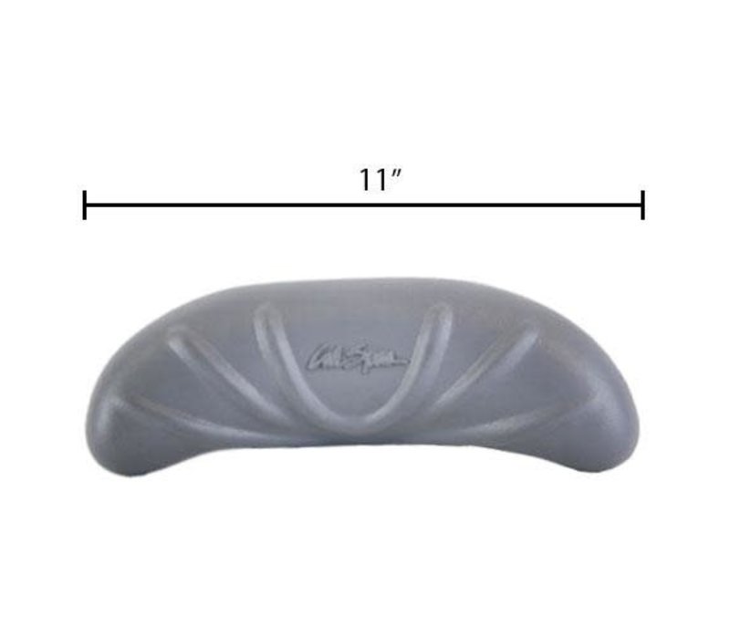 CAL SPAS Infinity Neck Blaster Pillow - Charcoal - 2009 - Dimensions - 11" x 3.8", Pin to Pin - 8.5"