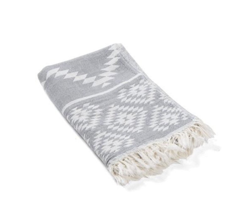 Aztec Turkish Hand | Kitchen Towel - Gray