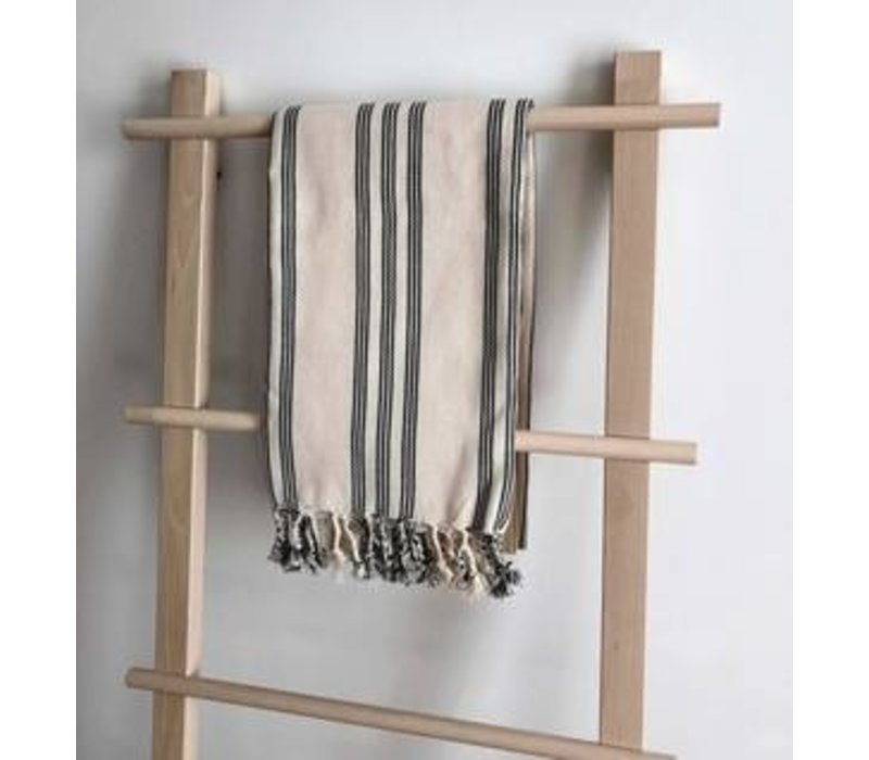 Allora Turkish Towel Throw Olive & Linen