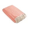 (Olive & Linen) Mara Turkish Blanket- Coral
