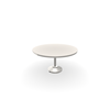54" Round Dining Height 120 lb Pedestal Table w/ hole and slatted