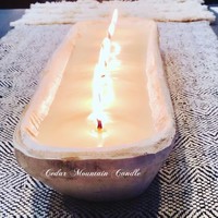 Spring & Summer Scents - 7 Wick Dough Bowl Soy Candle Mango & Coconut Milk