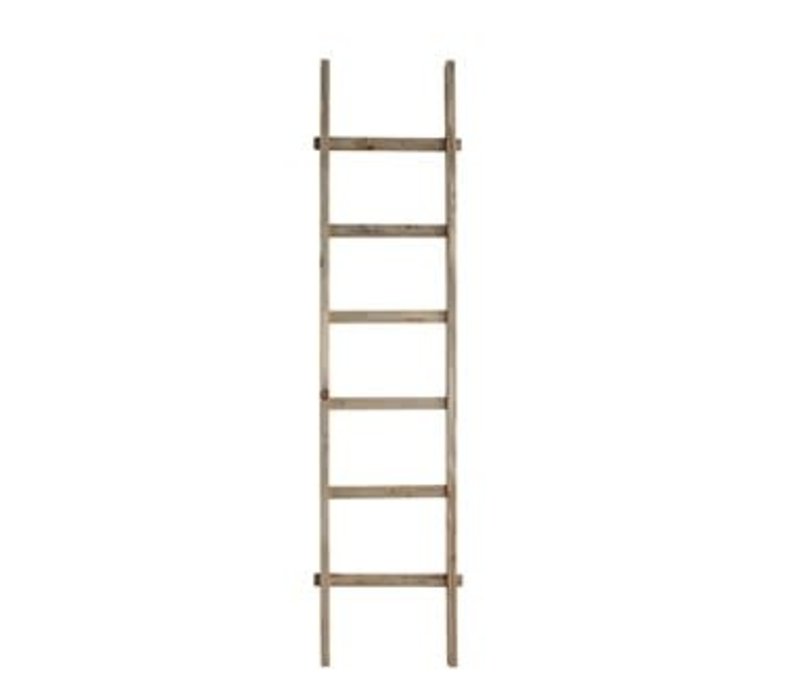 18-1/2"L x 76-3/4"H Decorative Wood Ladder