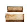 Creative Co-Op Rectangle Mango Wood Trays