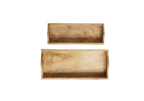 Creative Co-Op Rectangle Mango Wood Trays