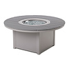 Telescope Casual Furniture Rustic Fire Tables 54" Round Rustic Top Fire Table
